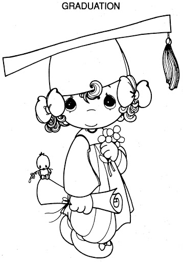 Preschool Graduation Coloring Pages Graduation Precious Moments 358x512 Preschool Graduation Coloring Pages Graduation Precious Moments