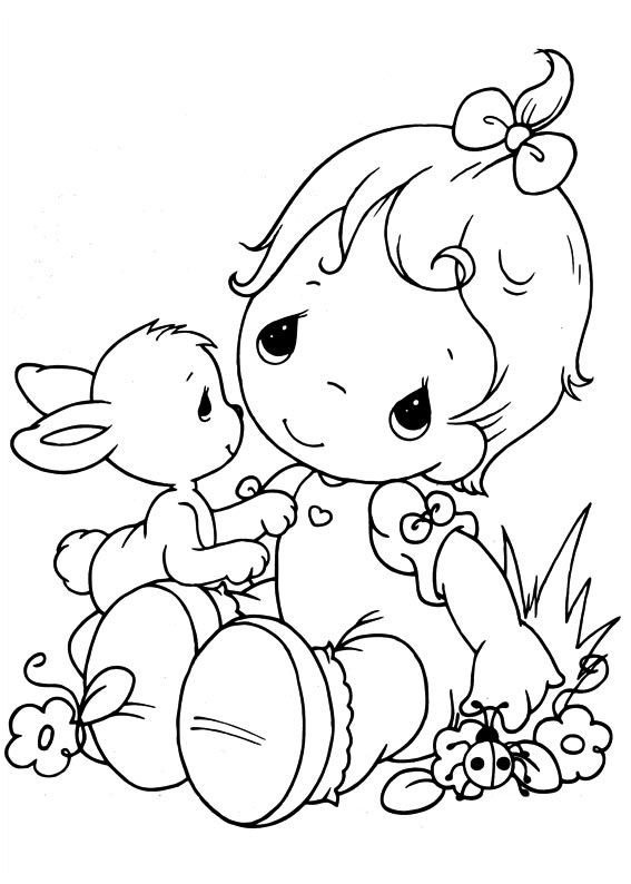 Easy Printable Precious Moments Coloring Pages 567x794 Easy Printable Precious Moments Coloring Pages