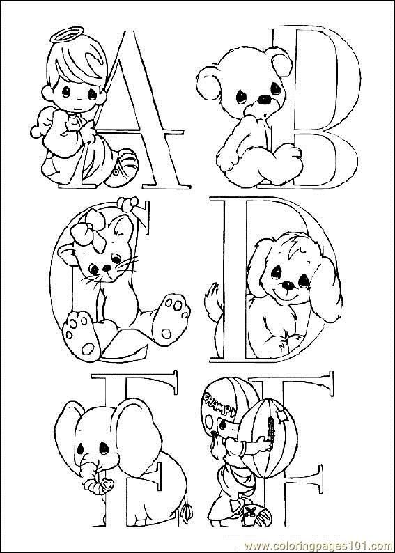 Precious Moments Alphabet Coloring Pages 567x794 Precious Moments Alphabet Coloring Pages