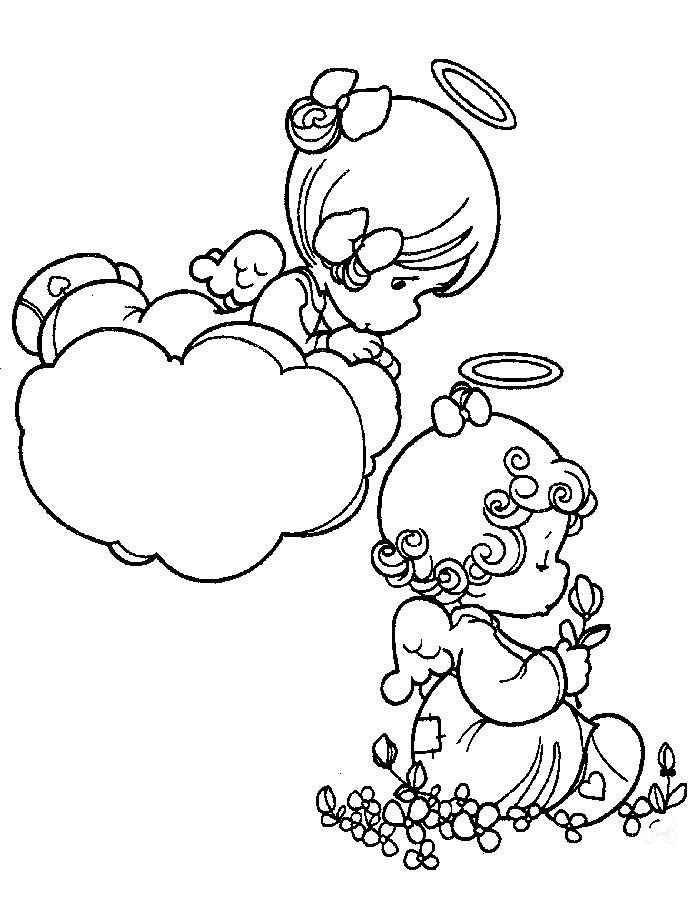 Precious Moments Angel Coloring Pictures 690x922 Precious Moments Angel Coloring Pictures