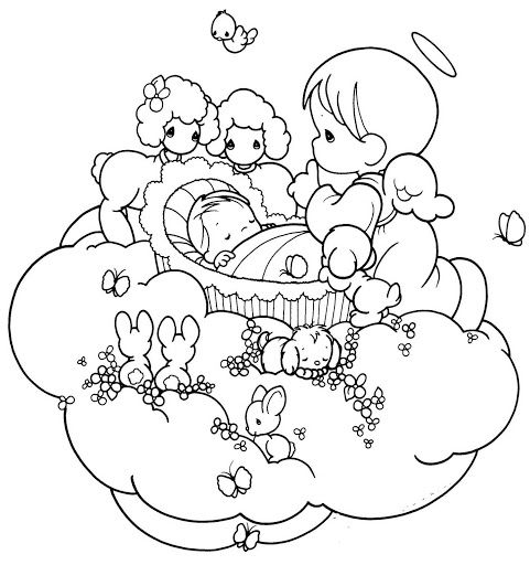 Guardian Angel Taking Care A Baby Coloring Pages Coloring Pages 481x512 Guardian Angel Taking Care A Baby Coloring Pages Coloring Pages