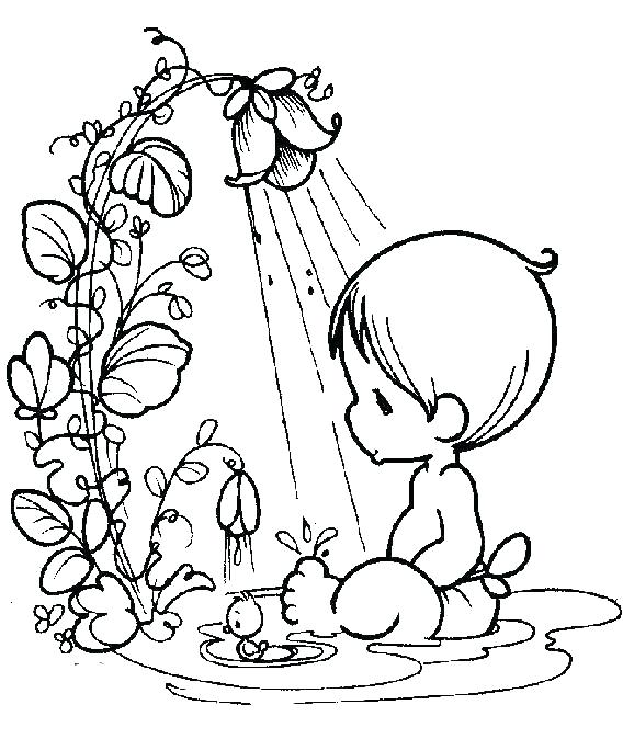 Baby Shower Coloring Pages Baby Girl With Umbrella Coloring Page 568x674 Baby Shower Coloring Pages Baby Girl With Umbrella Coloring Page