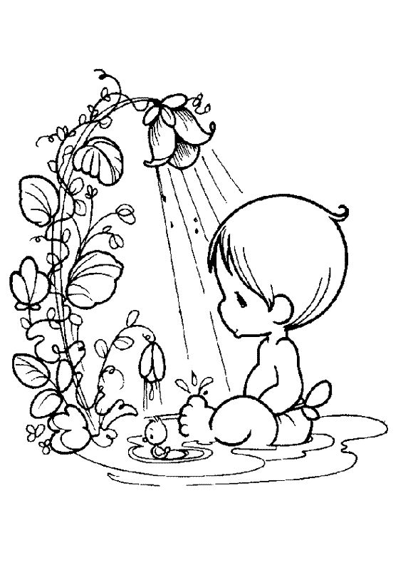Precious Moments Boy Coloring Pages