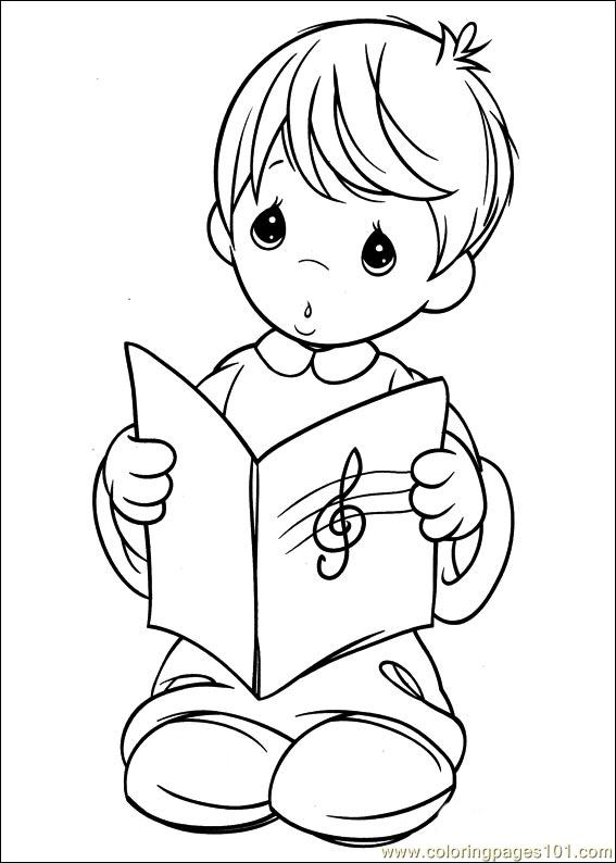 567x794 Precious Moments 54 Coloring Page
