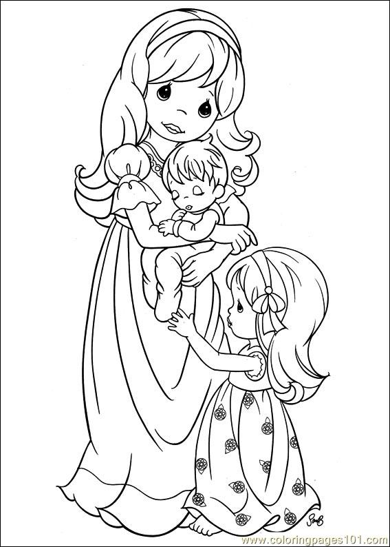 Precious Moments 58 Coloring Page 567x794 Precious Moments 58 Coloring Page