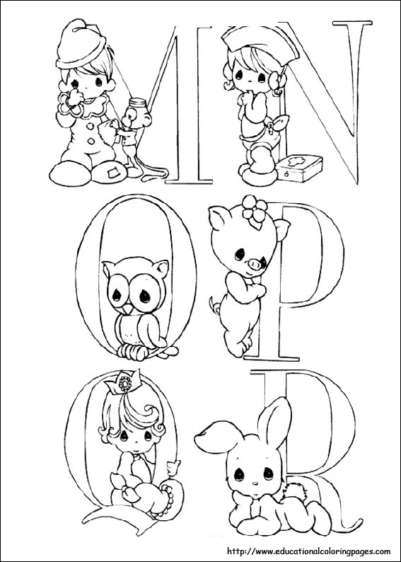 Precious Moments Coloring Pages Alphabet 567x794 Precious Moments Coloring Pages Alphabet