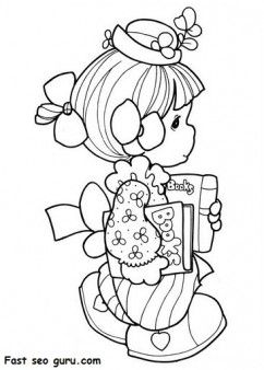 Precious Moments Girl Goes To School Coloring Pages 242x338 Precious Moments Girl Goes To School Coloring Pages