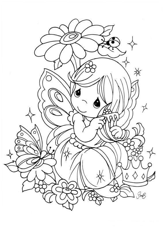 Precious Moments Coloring Pages Girl at GetColorings.com | Free ...