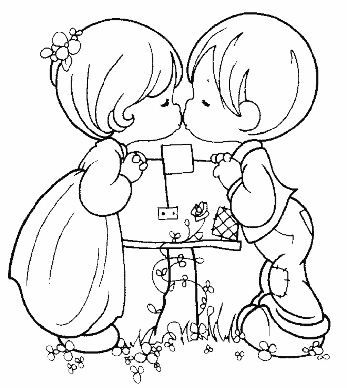 704x788 Easy Printable Precious Moments Coloring Pages