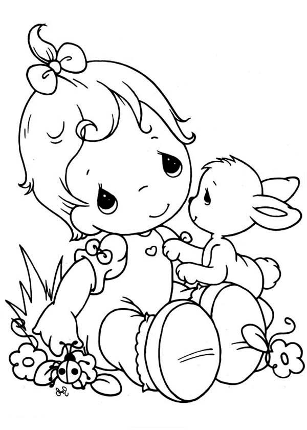 Precious Moments Bunny Coloring Pages 600x840 Precious Moments Bunny Coloring Pages