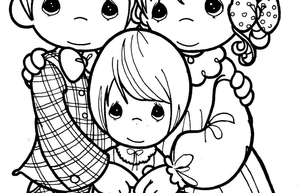 983x630 Family Drawing Precious Moments Coloring ~ Child Coloring