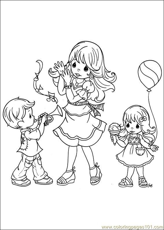 567x794 Precious Moments 57 Coloring Page