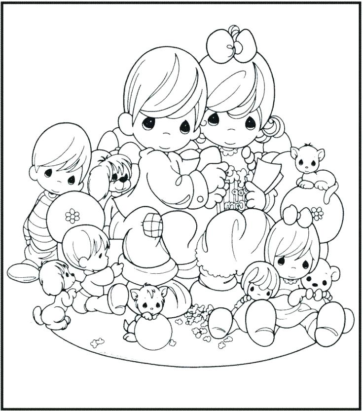 736x835 Precious Moments Boy Coloring Page Pages Free Printable Cartoons