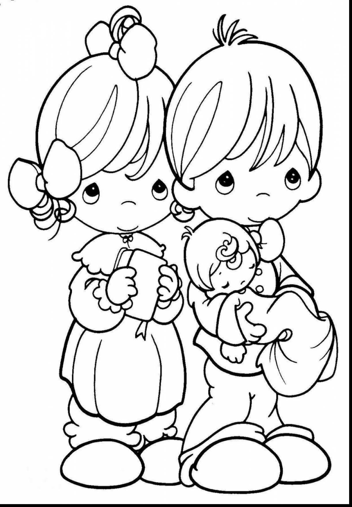 Precious Moments Family Coloring Pages at GetColorings.com | Free ...