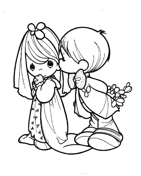 480x600 Precious Moments Love Coloring Pages Precious Moments Family
