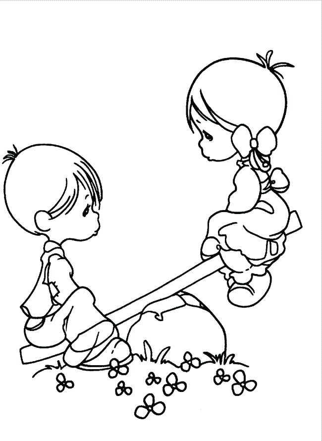 Precious Moments Girl Coloring Pages