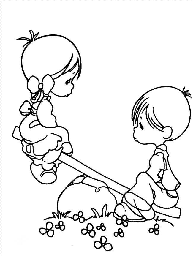 Precious Moments Boy And Girl Coloring Pages 650x862 Precious Moments Boy And Girl Coloring Pages