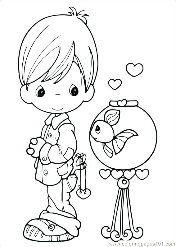 567x794 Printable Precious Moments Coloring Pages Precious Moments