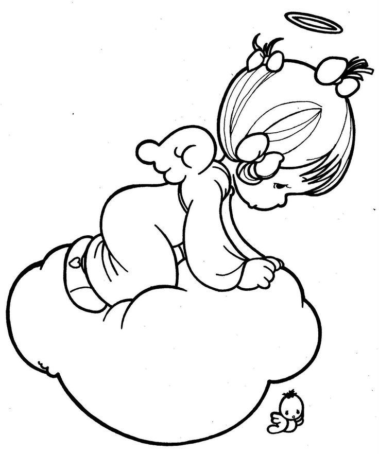 736x882 Angel Coloring Pages Download