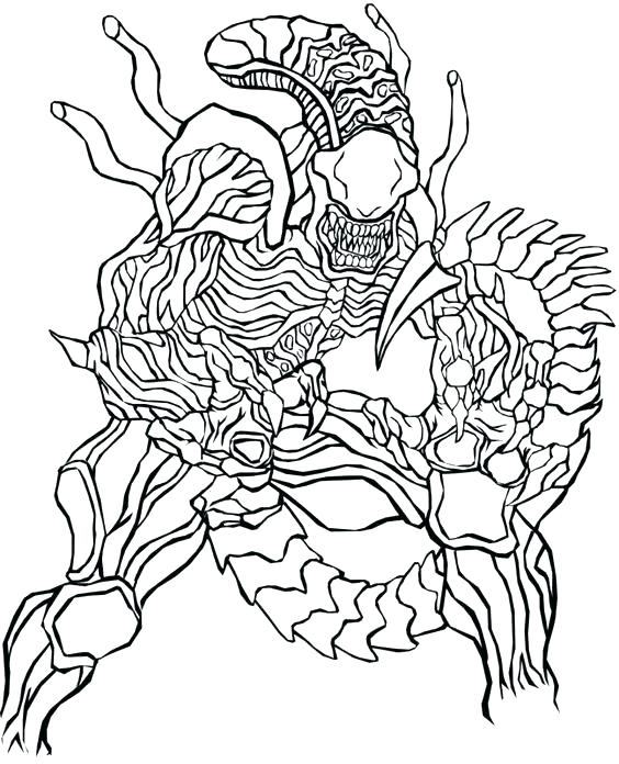 564x696 Predator Coloring Pages Alien Coloring Pages Alien Vs Predator