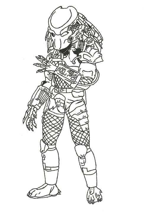 500x727 Predator Coloring Pages For Kids Gtgt Disney Coloring Pages