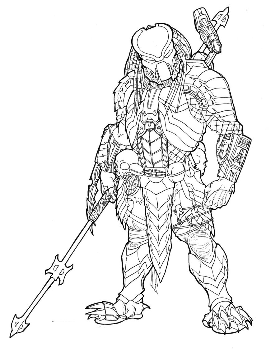 900x1129 Predator Coloring Pages To Download And Print For Free