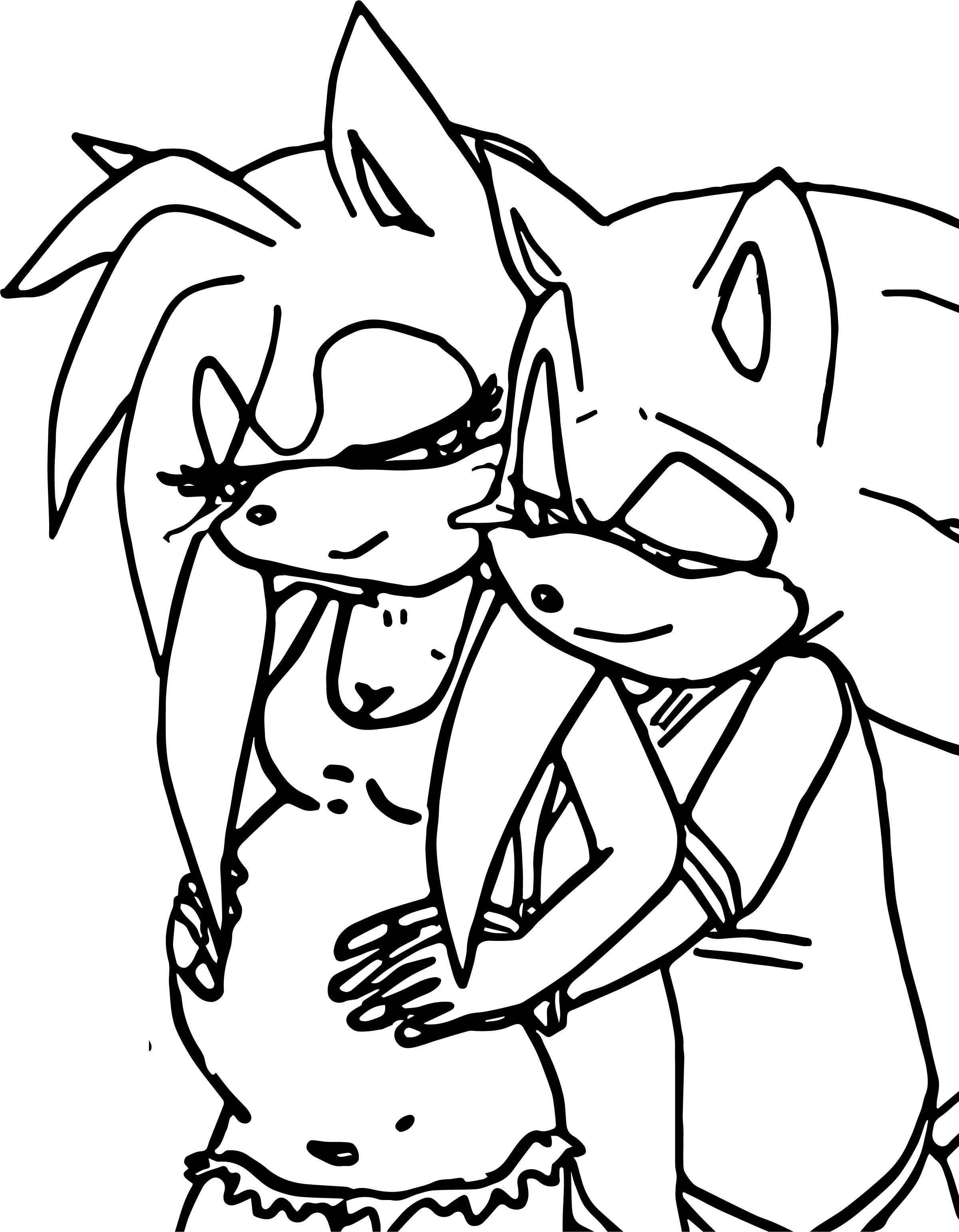 2400x3081 Fascinating Pregnant Amy Rose And Sonic Coloring Page