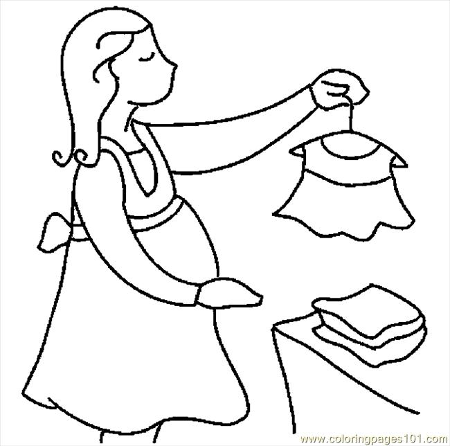 650x644 Pregnant Woman Shopping Coloring Page