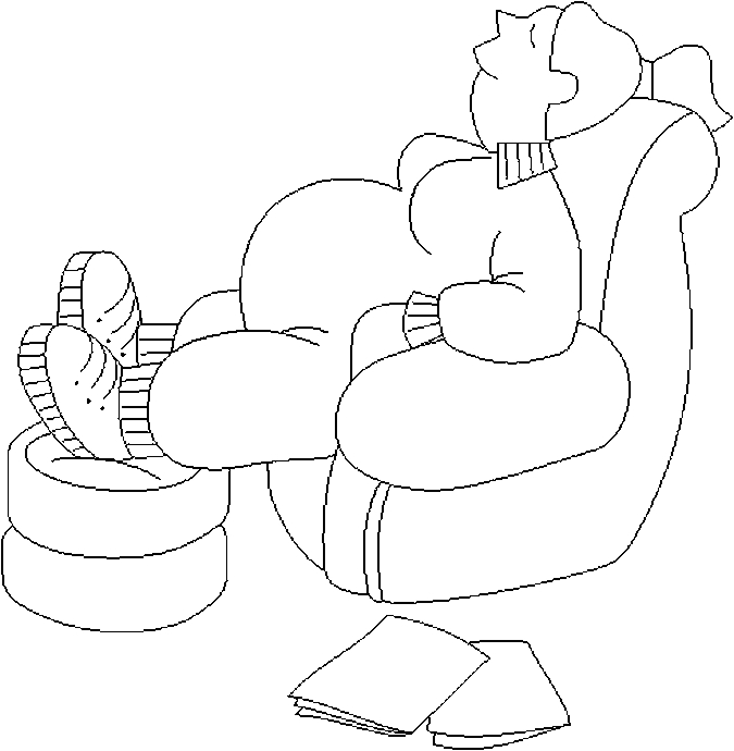 675x690 Pregnant Woman Sitting Coloring Page