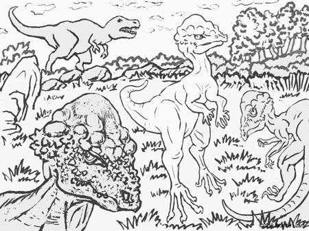 Prehistoric Coloring Pages