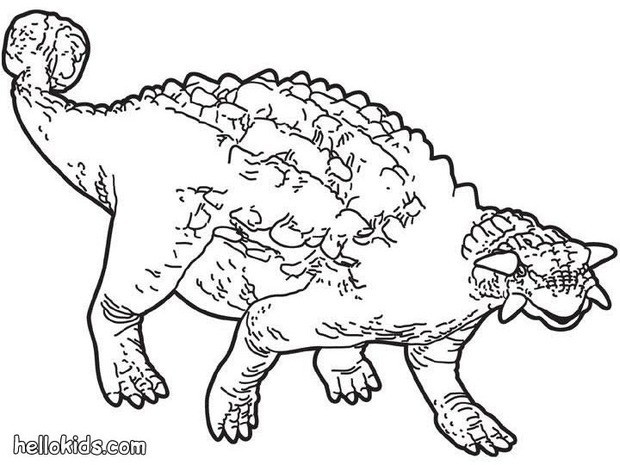 620x465 Prehistoric Ankylosaurus Coloring Pages