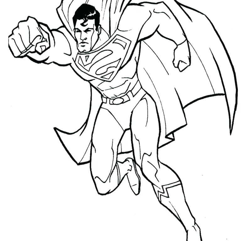 768x768 Coloring Pages For Children Man Of Steel Coloring Pages Kids
