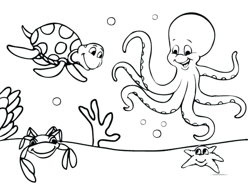 945x709 Ocean Coloring Page Ocean Coloring Sheets For Adults