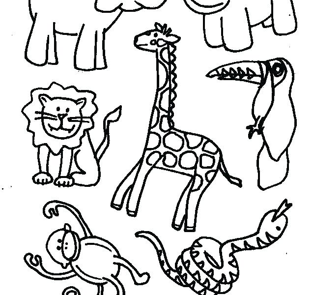 637x600 Coloring Pages Of Animals Easy Coloring Pages Easy Coloring Page