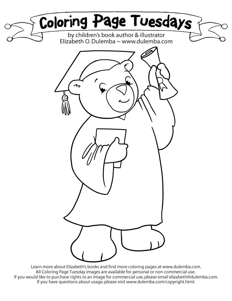 773x1000 Graduation Coloring Pages Easily Graduation Coloring Pages Page