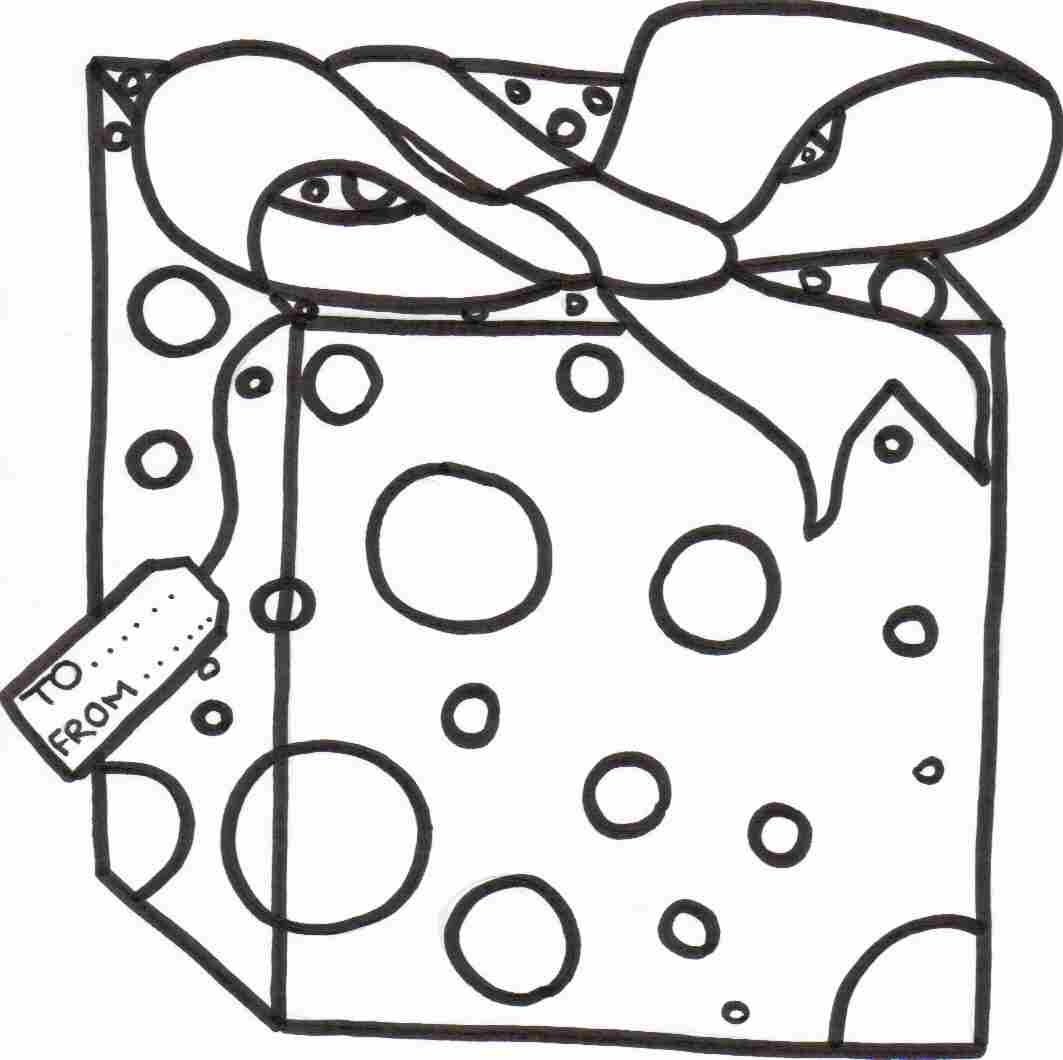 1063x1060 Christmas Present Coloring Pages