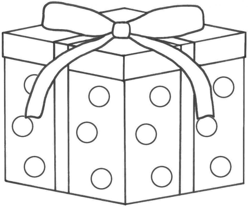 1024x854 Birthday Presents Coloring Page Awesome Cake Present Colouring