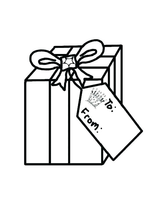 576x727 Christmas Present Coloring Page Shippa.co