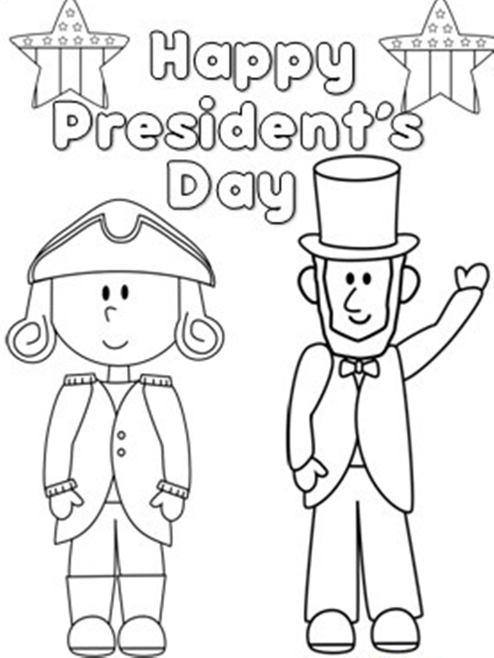 989x1317 Happy President's Day Coloring Pages