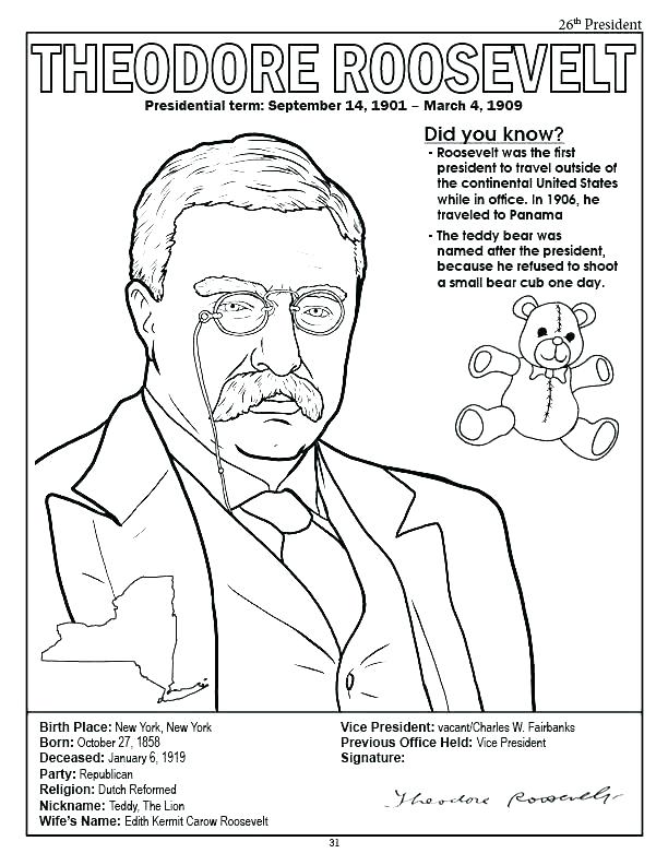 612x792 Presidents Day Coloring Page Us Presidents Coloring Pages Us