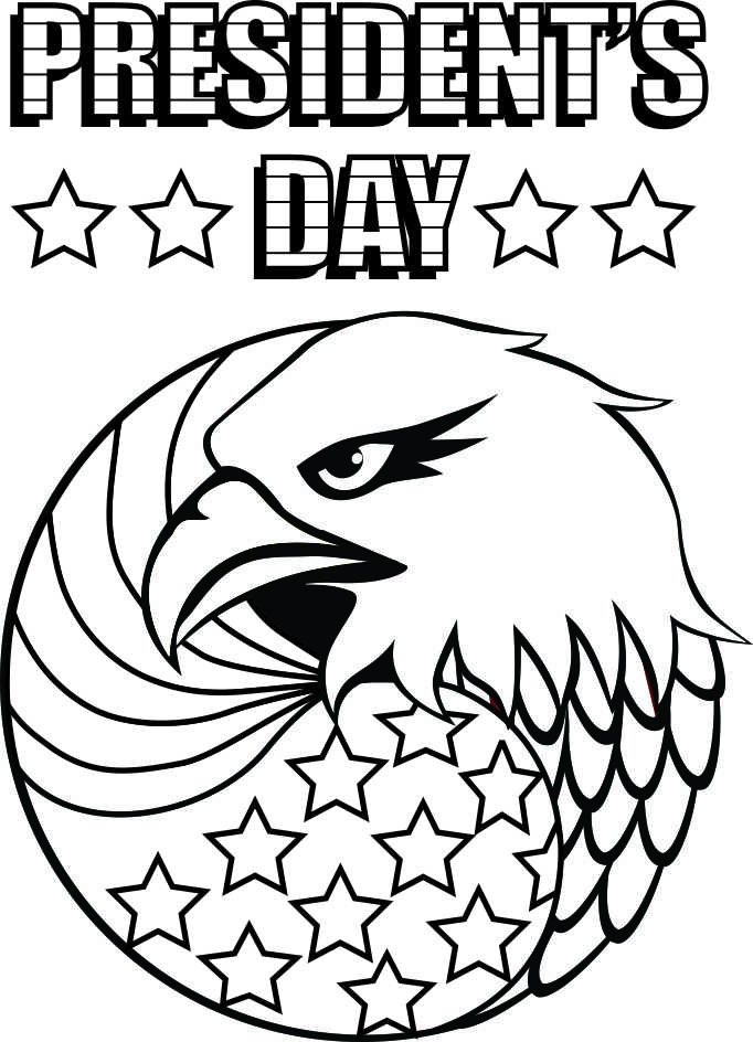 682x944 Presidents Day Coloring Pages Eagle