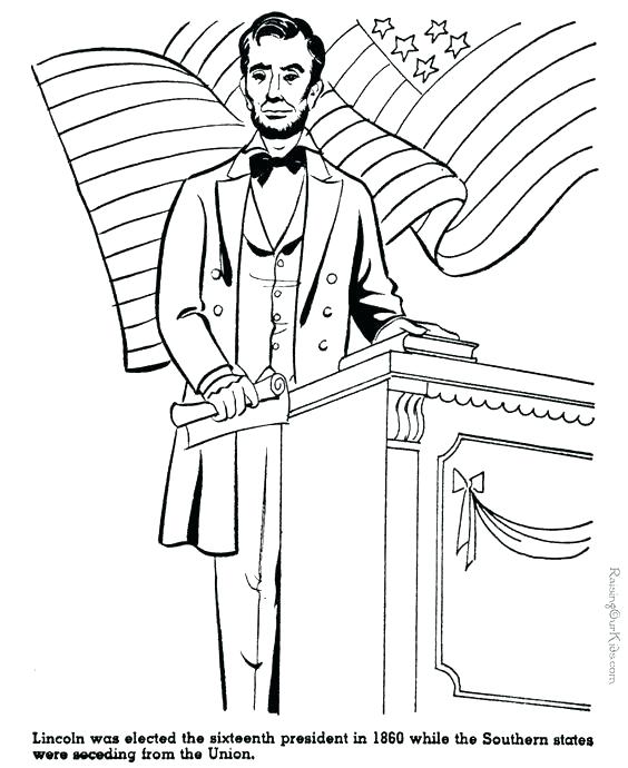 564x690 Abraham Lincoln Coloring Page Coloring Pages Coloring Page