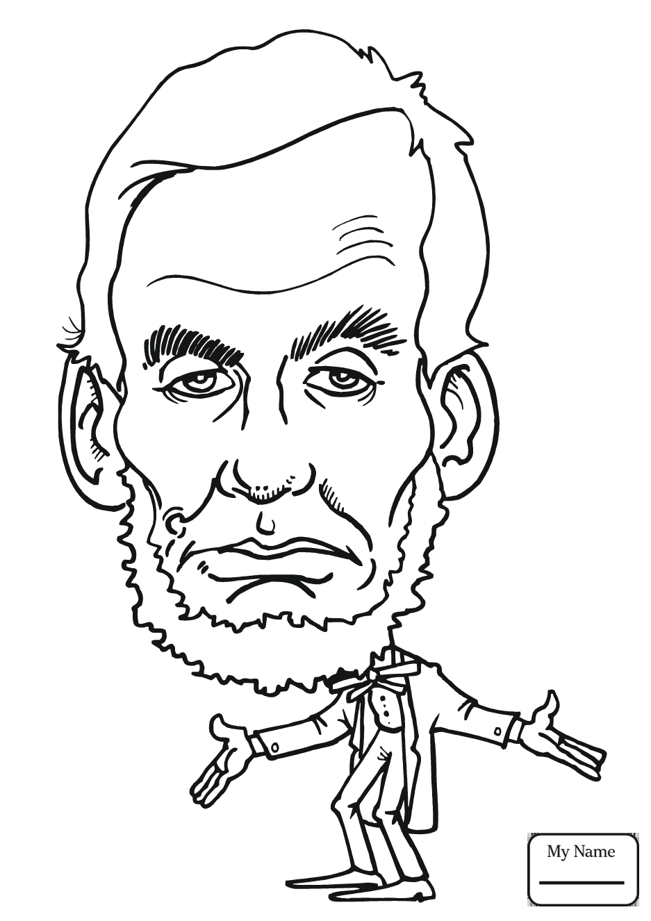 937x1326 Abraham Lincoln Coloring Page Paginone Biz Within