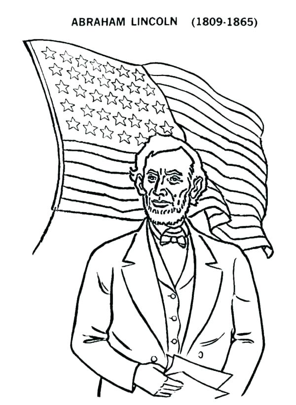 600x821 Abraham Lincoln Coloring Sheets S S Abraham Lincoln Free Printable