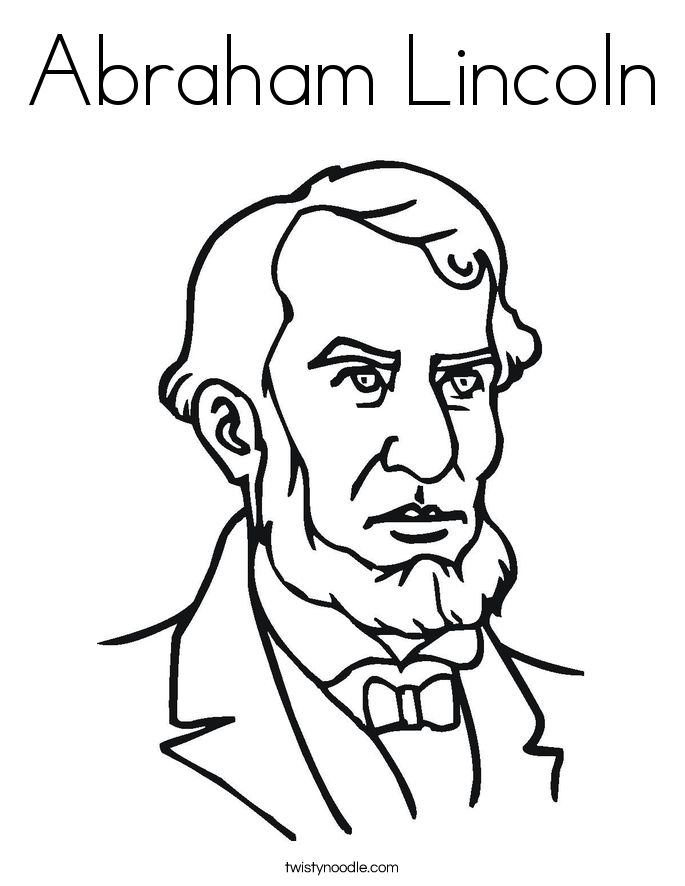 685x886 Abraham Lincoln Coloring Page