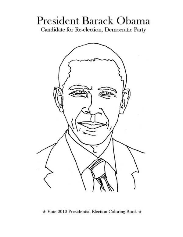 Barack Obama Coloring Pages 600x777 Barack Obama Coloring Pages
