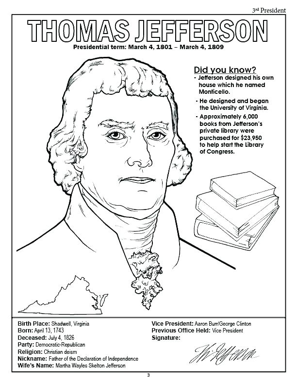 Presidents Day Coloring Pages