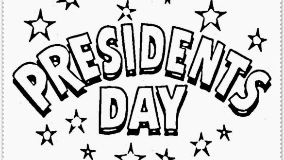 585x329 Presidents Day Coloring Pages 95 With Presidents Day Coloring