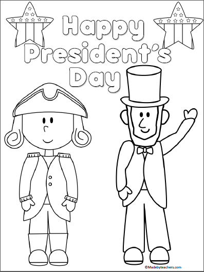 397x530 President's Day Coloring Page