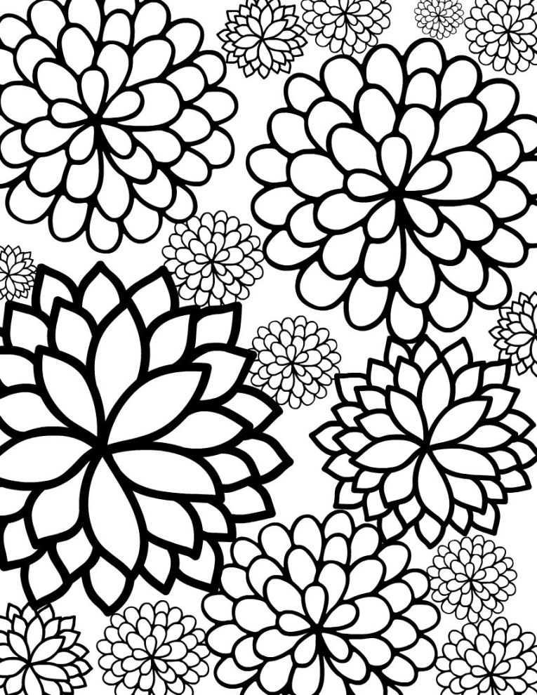 765x990 Pretty Coloring Pages Pretty Coloring Pages 11550 Detailed